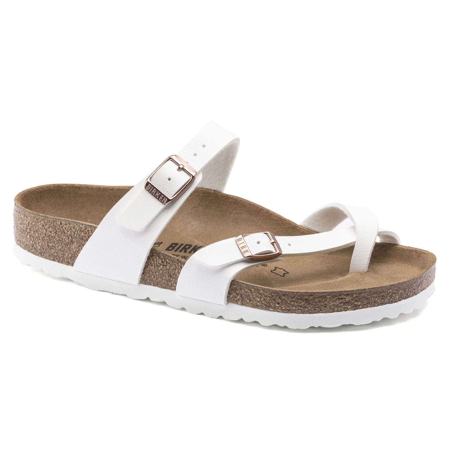 one strap white birkenstocks