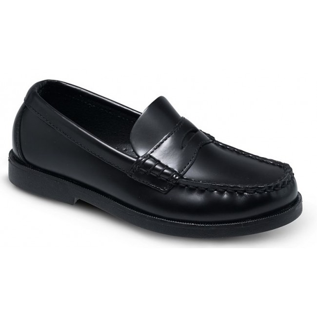 sperry black leather shoes