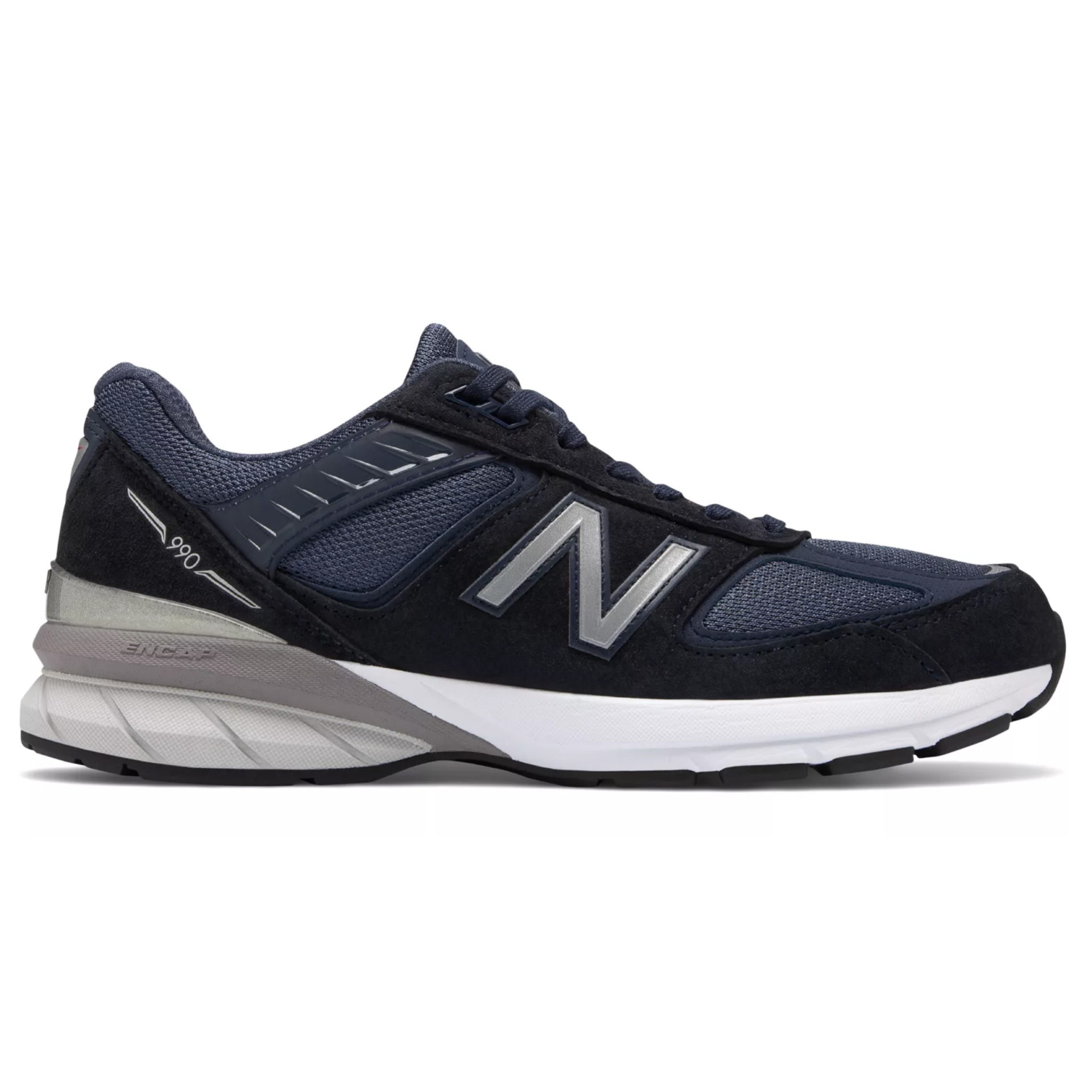 New Balance Men's 990 v5 Navy with Silver - Shoe Roads Productions